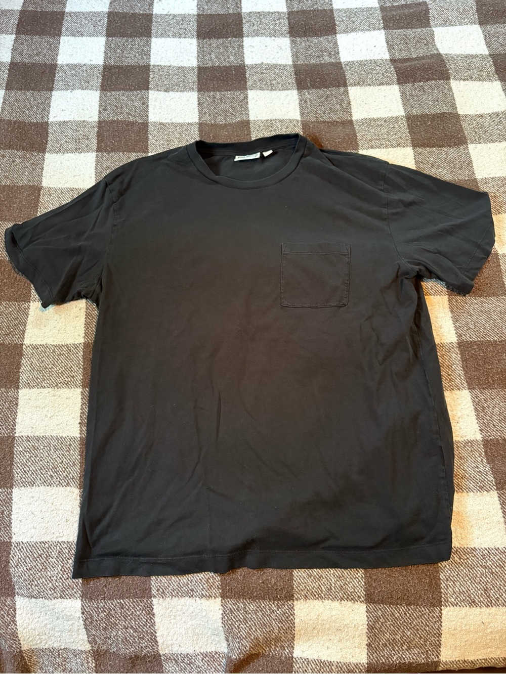 Frank and Oak Men's Black Pocket T-Shirt
